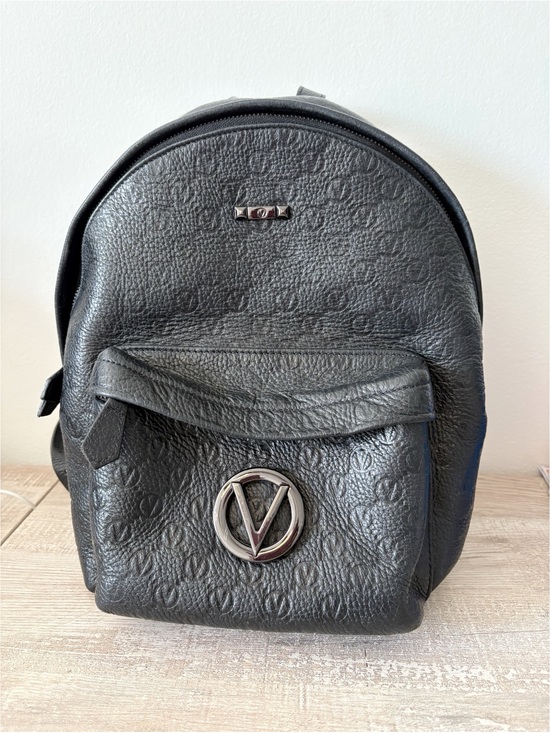 Valentino Authentic Monogram Backpack‎ Black main image 5